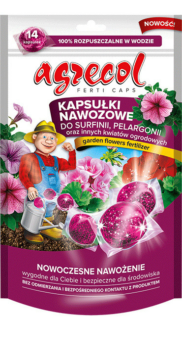 Kapsułki Nawozowe Do Surfinii Pelargonii oraz Innych Kwiatów Mineralny